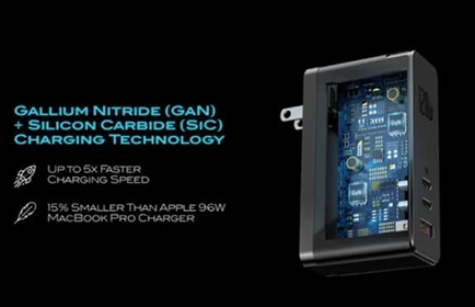 倍思推出全球首款120W氮化镓+碳化硅 (GaN+SiC) 充电器